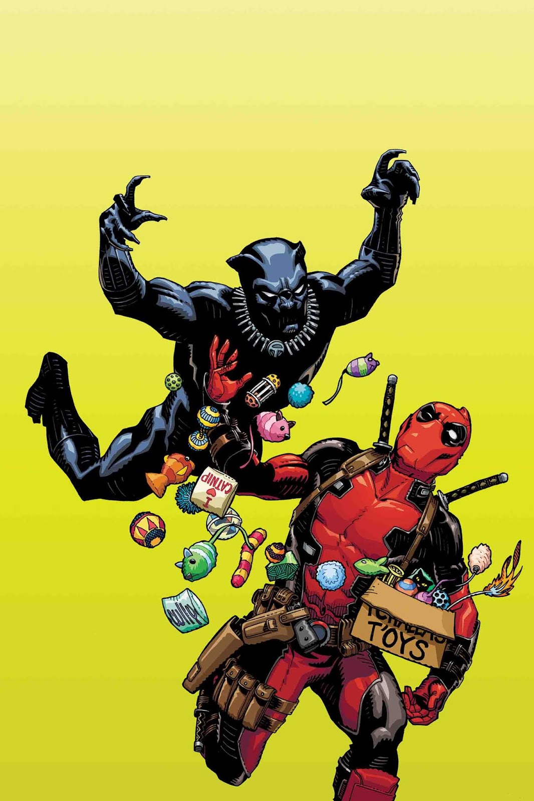 Вариантная обложка комикса Black Panther vs. Deadpool #1