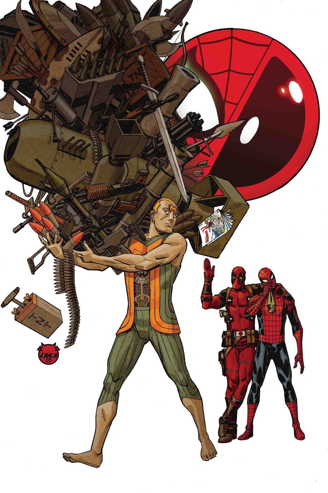 Обложка комикса Spider-Man/Deadpool #40